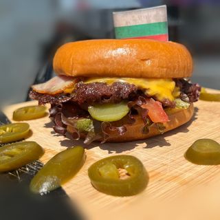 Чииз Смаж Бургер+картофки