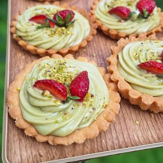 Тарталета с крем пистачио 