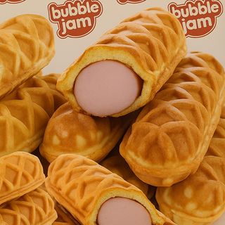 6 бр.Вафлен Корн Дог с кренвирш + 2бр. Сос. 6 pcs. Waffle Corn Dog with sausage + 2 pcs. Sauce