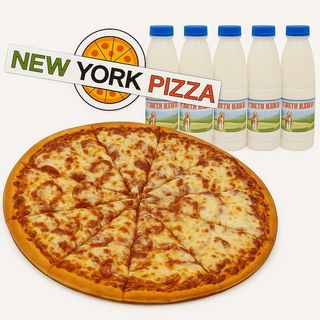 ПРОМО Пица Салами (2200гр)1бр + айрян 500мл 5бр