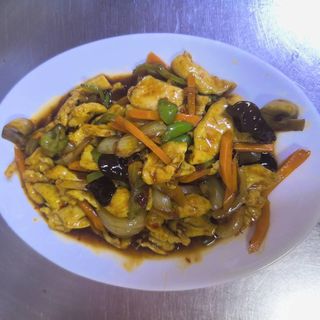 73В. Пиле "Юсиян" с люто-кисел сос и зеленчуци.