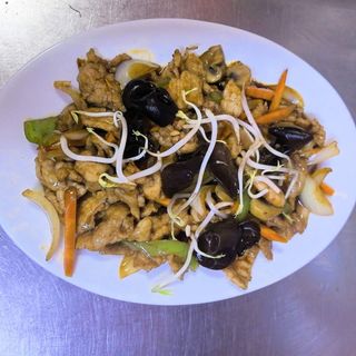 61 . пиле със зеленчуци/гарнитура-варен ориз/