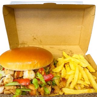 Бургер с пилешко месо