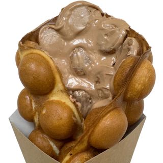 Бъбъл гофрета с крем от бисквитки