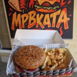 Тел. Бургер + Картофки + Напитка