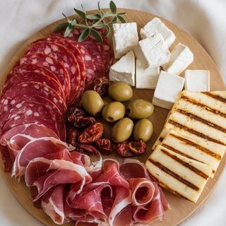 Плато от сирена и колбаси