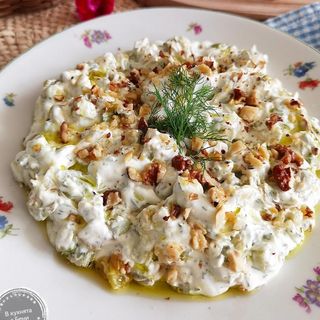 Тиквички с крема сирене