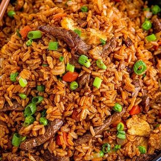 Пържен ориз с телешко