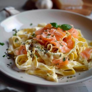 Арабиата с чоризо и доматен сос