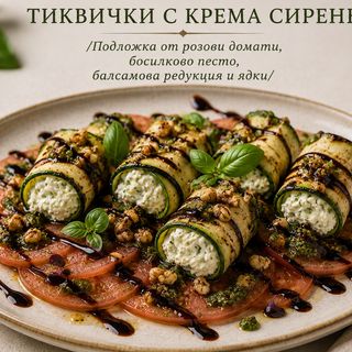 ТИКВИЧКИ С КРЕМА СИРЕНЕ