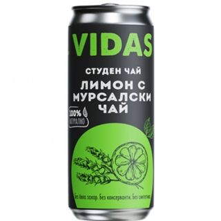 Студен чай Vidas Мурсалски чай с лимон