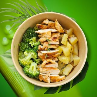Protein Chicken Potato Bowl