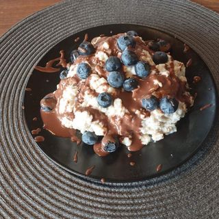 Овесена каша с домашен протеинов шоколад