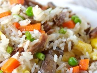 Свинско с ориз и зеленчуци