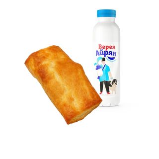 Баница със сирене + Верея Айрян 0.480 мл.