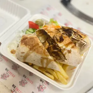 Арабска пилешка порция