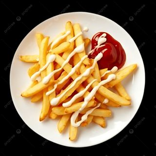 Пържени картофки +сос по избор