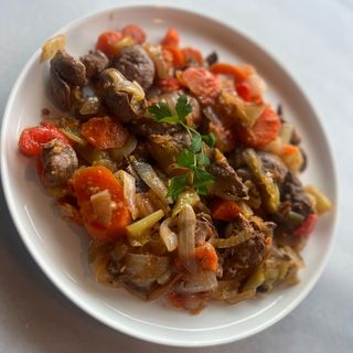 Пилешки дробчета по-селски