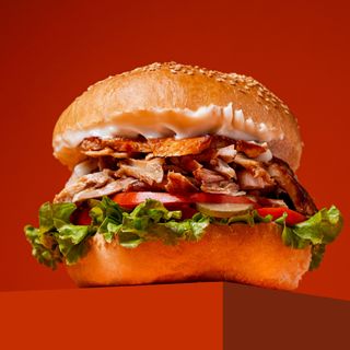 Пилешки Бургер с Месо от Дюнер