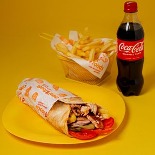 Меню Голям Пилешки Дюнер