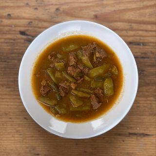 Телешко със зелен фасул