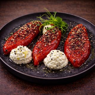 Салата с печени чушки