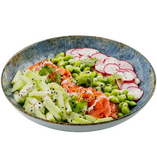 Поке бол с пушена сьомга