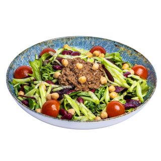 Свежа салата с веган риба тон