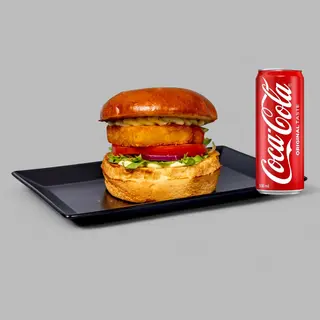 Veggie Burger + drink