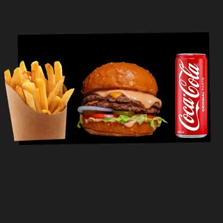 Rack Burger + drink