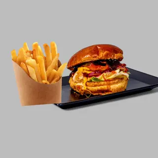 Spicy chicken burger