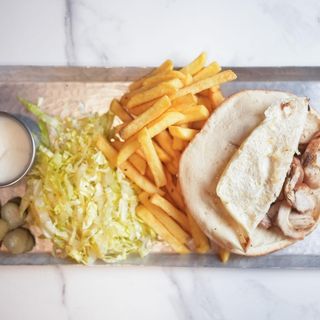 Chicken shawarma platter