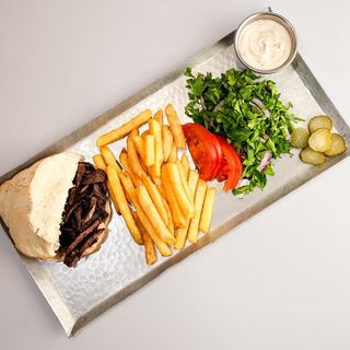 Beef shawarma platter