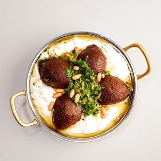 kebbeh with yogurt