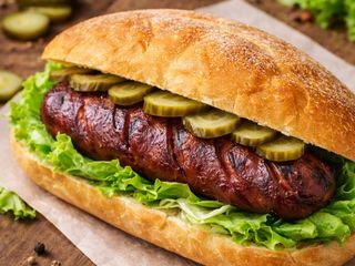 Сандвич с телешки суджук