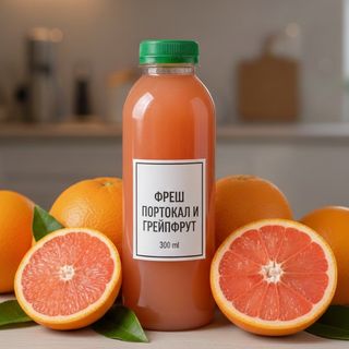 Фреш портокал и грейпфрут/ 300мл