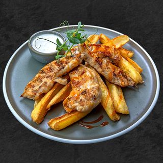 Пилешки хапки с млечен сос