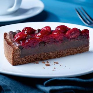 Шоколадова торта с малнини