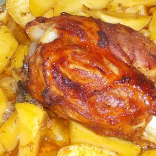 Свински джолан с картофи