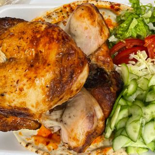 Пиле на грил с гарнитура