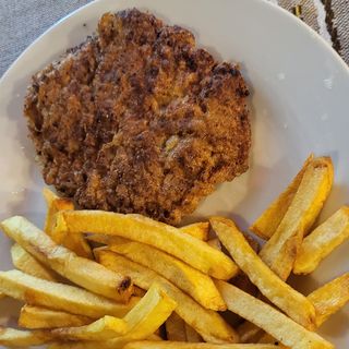 Шницел паниран от кайма