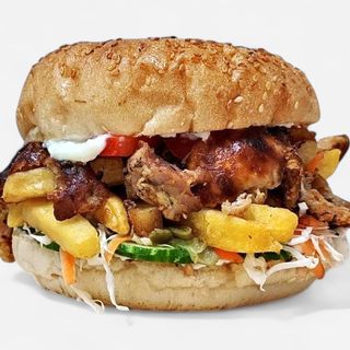 Хамбургер с дюнер месо