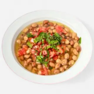 Фава бакла с лимонов сос с чесън + арабски питка, 350гр.