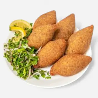 Къббе/Кубе с телешка кайма, сос от нар и гарнитура, 400гр.