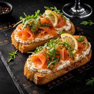 Salmon Bruschetta
