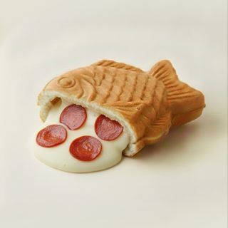 Тайяки с пеперони и моцарела