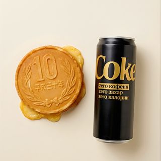 Японска гофрета (10 йени) и кока-кола Зеро х 3