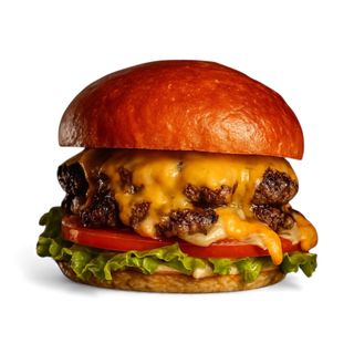 Двоен Смаш Бургер с Black Angus с пържени картофи