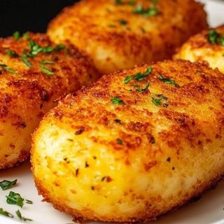 Картофени кюфтета със свежа салата