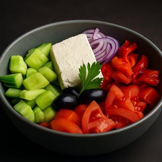 ОБЕДНО САЛАТА ПО СЕЛСКИ 250